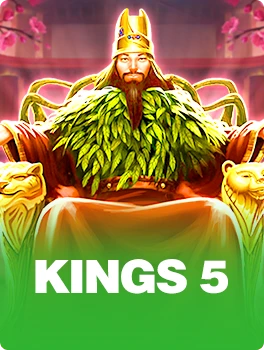 5 Kings pokie by VPower: cover art